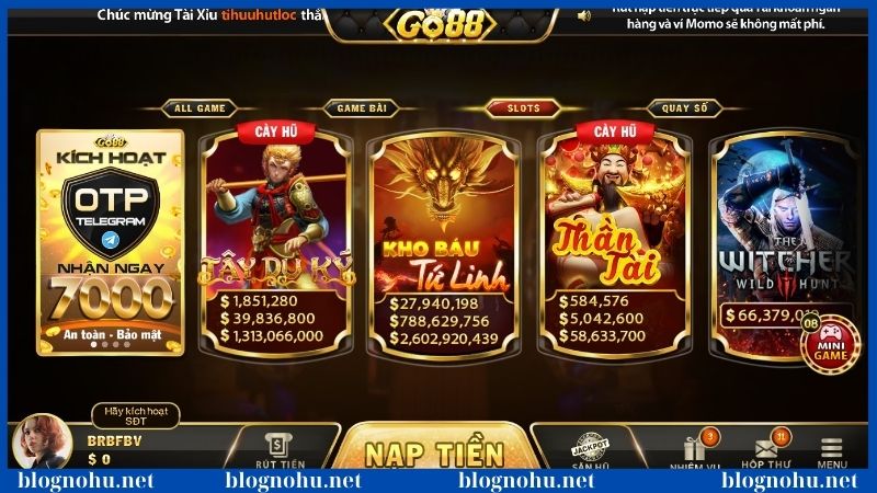 Trang chủ 259 Go88 tạo nên môi trường game slot chuyên nghiệp và uy tín