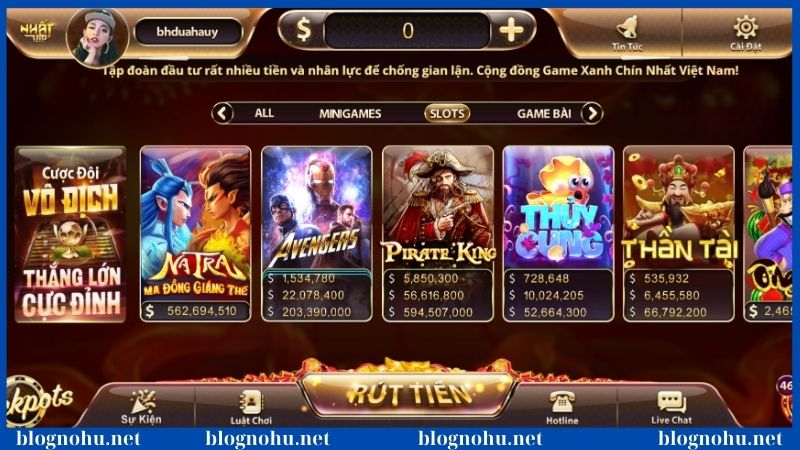 Thử vận may với cổng game nổ hũ Nhatvip hàng đầu